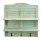 20" Vintage Window Shutter Shelving with Hooks Wall Decor
